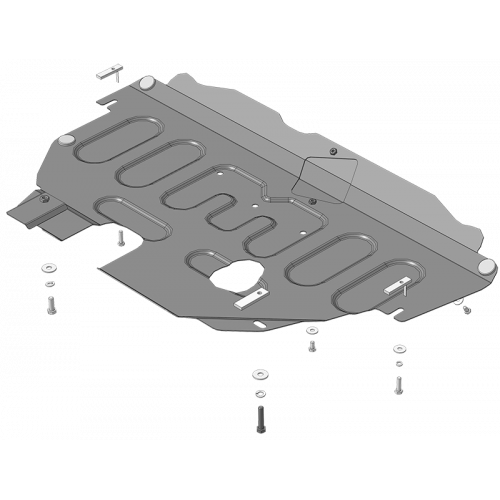 Защита Картера двигателя, КПП MOTODOR для Ford Mondeo 2006-2015 (IV), Сталь 2 мм - Арт. 70702