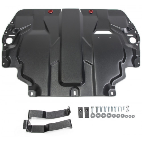 Защита Картера двигателя, КПП АвтоБроня для Volkswagen Caddy 2004-2010, Сталь 45778 мм - Арт. 111.05107.1