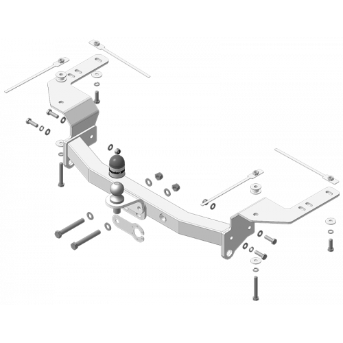 Фаркоп MOTODOR на Toyota Land Cruiser 200 2007-2021 Арт. 92510