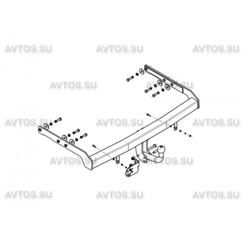 Фаркоп Avtos на FORD Galaxy 2000-2006 Арт.VW 22